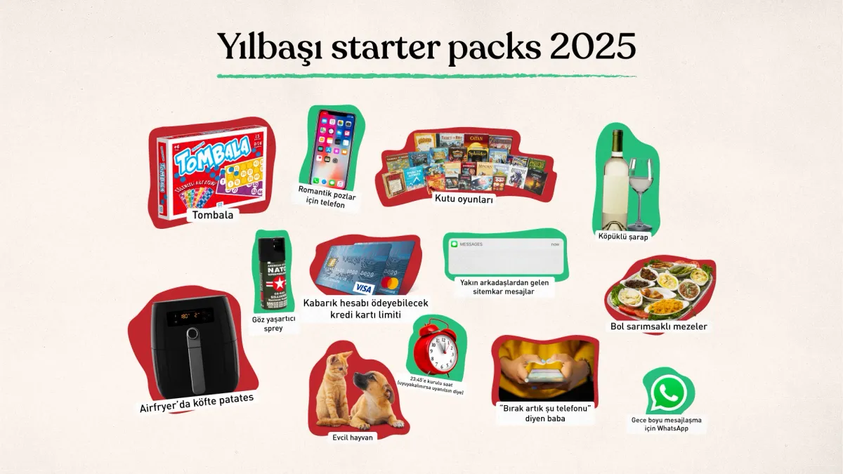 Serin gel 2025: Yılbaşı starter packs