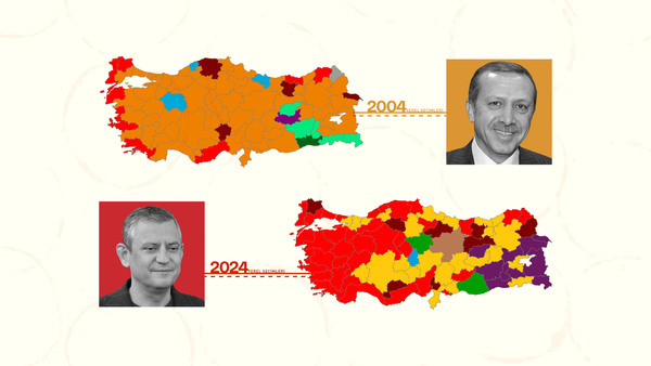 2002'den 2024'e Türkiye'nin seçim haritalarındaki renklerin tarihi